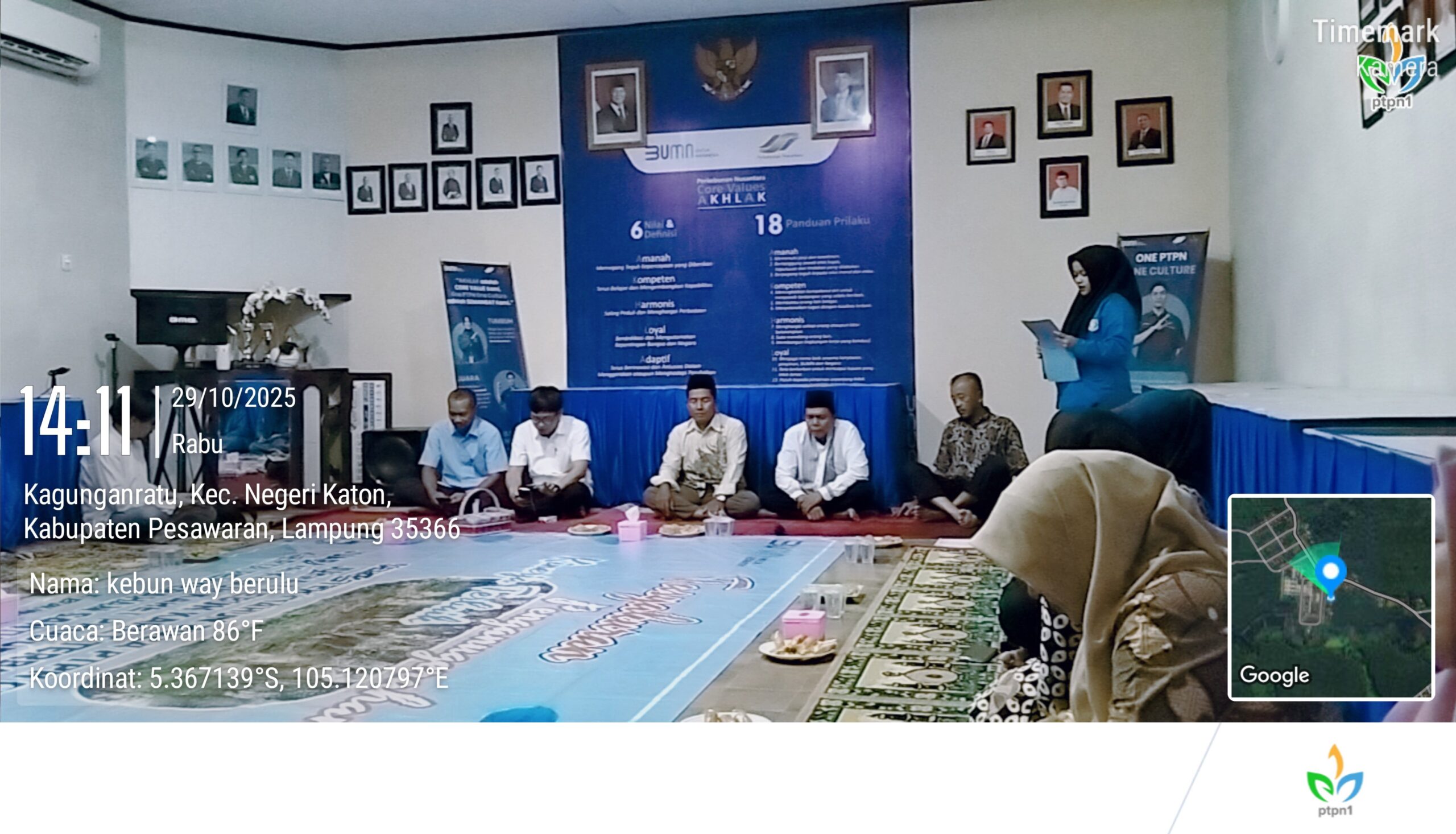 Pengajian Mingguan PTPN I Regional 7 Kebun Way Berulu: Wujud Rasa Syukur dan Keberkahan Kinerja