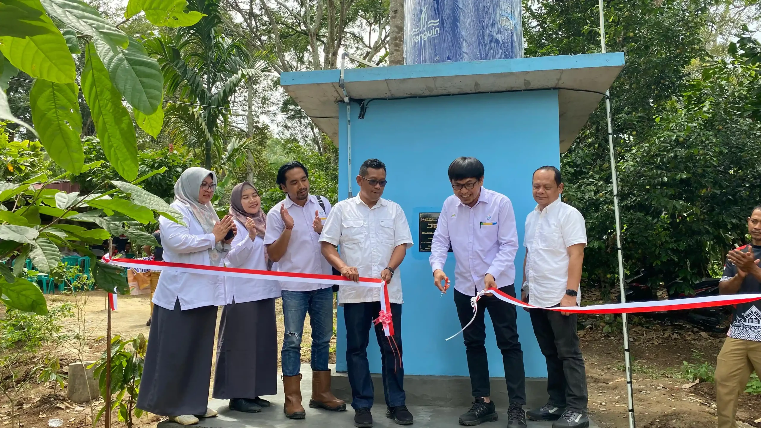 PTPN I Regional 7 Resmikan Bantuan Sumur Bor di Desa Sungai Langka, Tegaskan Komitmen Pemenuhan Air Bersih Berkelanjutan