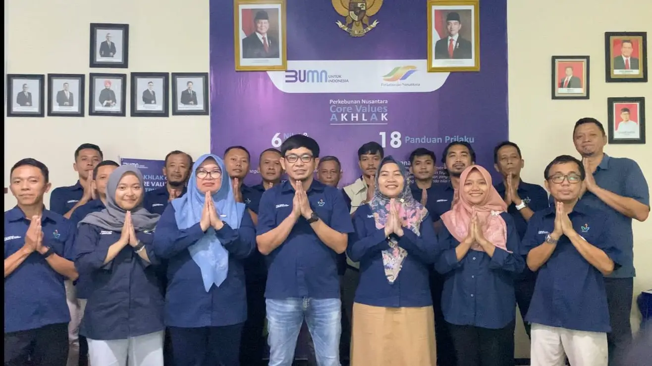 Kebun Way Berulu Sampaikan Apresiasi atas Dedikasi Bapak Wiyoso Selama Menjabat Operation Head PTPN I Regional 7