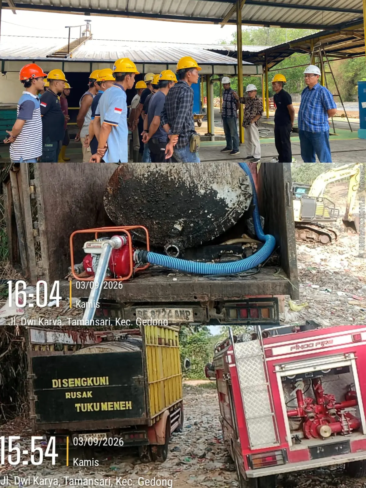 PTPN I Regional 7 Kebun Way Berulu Sigap Dukung Penanganan Kebakaran TPA Taman Sari