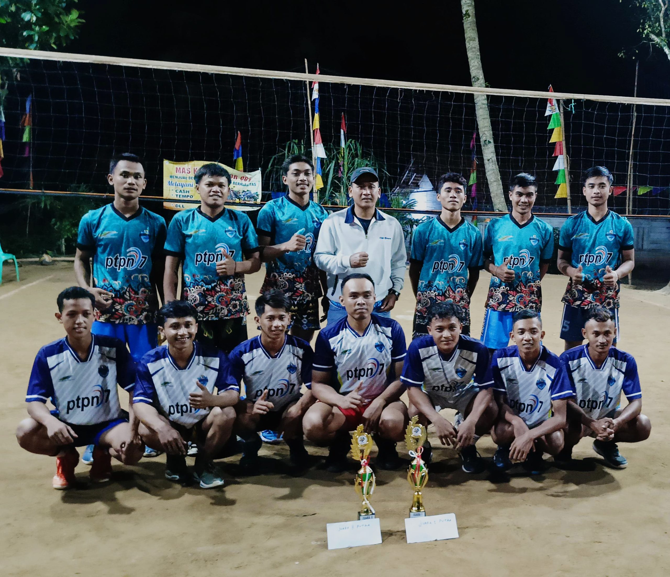 Kebun Padang Ratu Borong Juara Turnamen Volly JVC Cup I