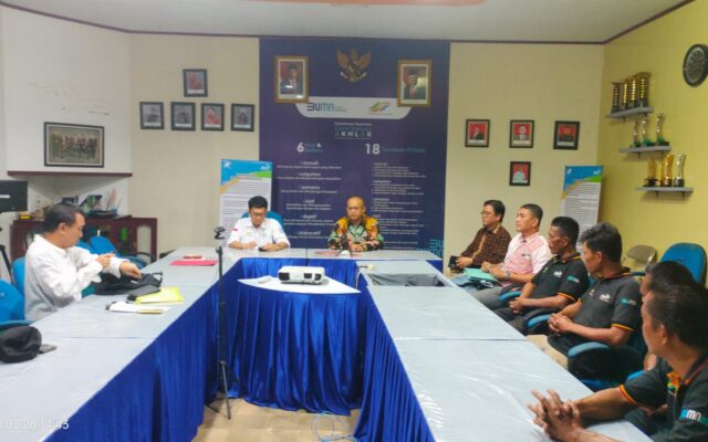 Foto diskusi Bank-BRI, Manajer, TUK, Bendahara Koperasi dan Debitur PTPN I Regional 7 Unit Way Berulu.