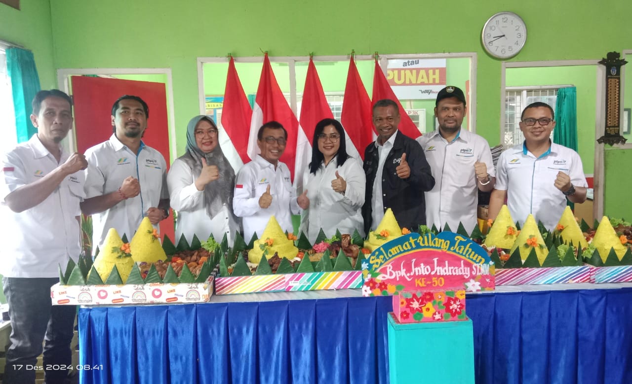 Bidang Teknik dan Pengolahan PTPN I Regional 7 Kebun Way Berulu Mengadakan Syukuran Akhir Tahun 2024