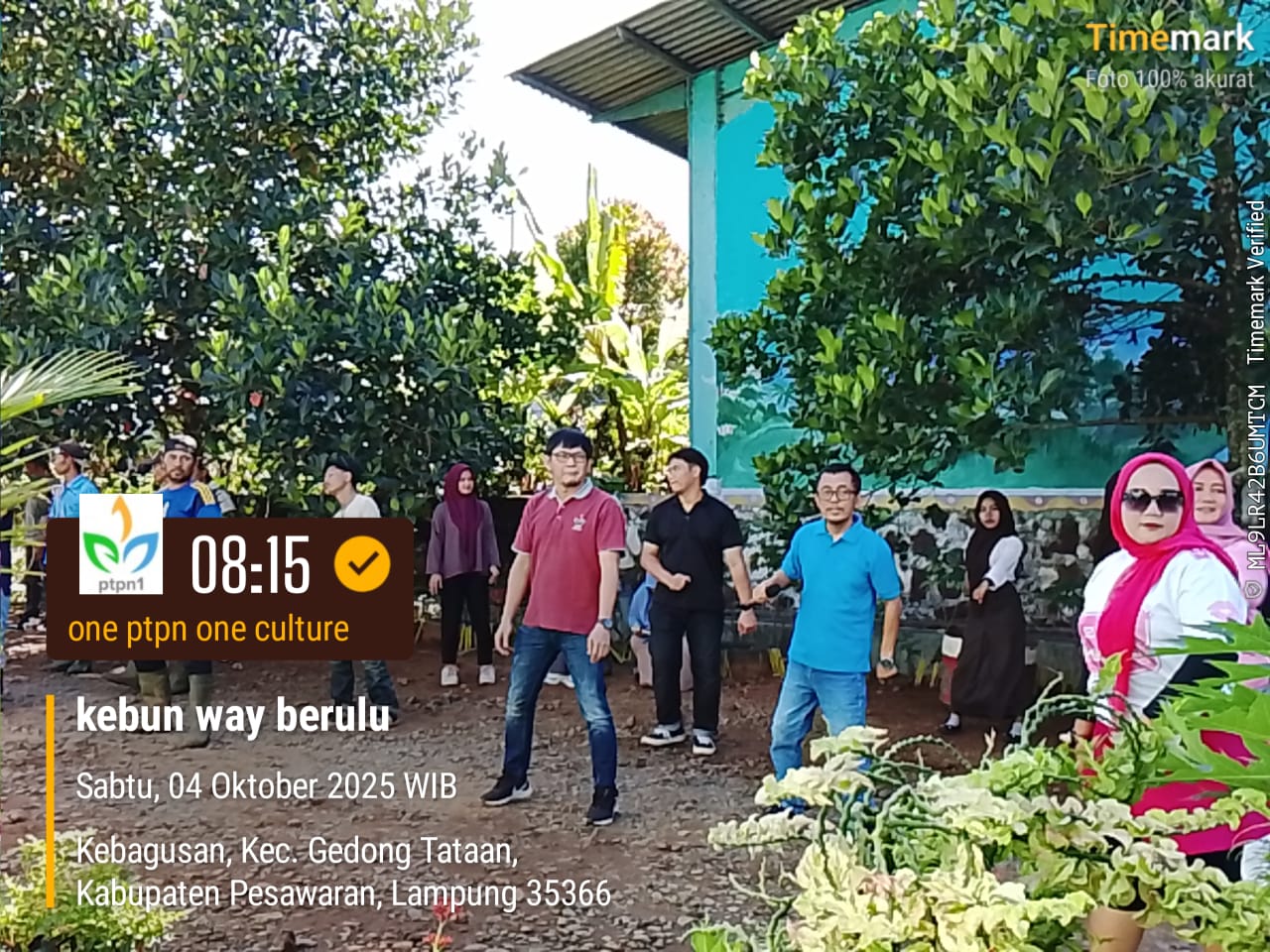 JAGA SINERGI DAN STAMINA, Karyawan PTPN 1 Regional 7 Kebun Way Berulu Ikuti Senam Pagi Bersama Manajer
